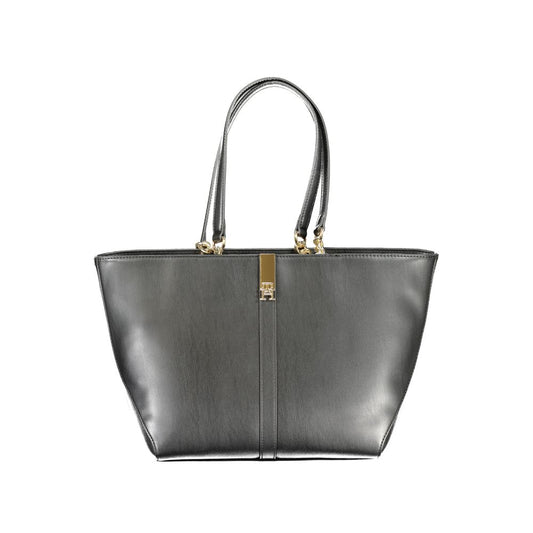 Black Polyethylene Handbag - GlamHub Luxury and Icon Brand Clothing