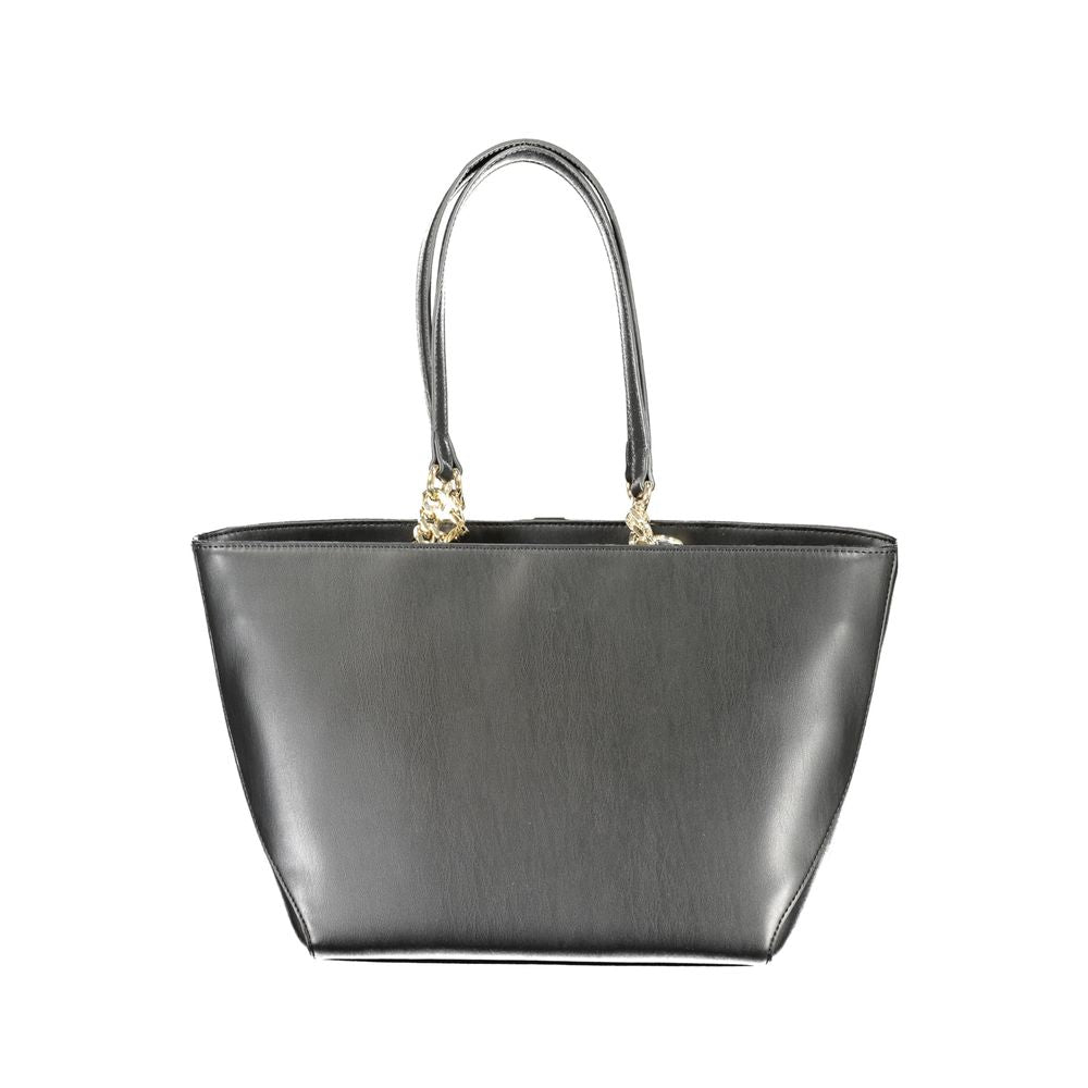 Black Polyethylene Handbag - GlamHub Luxury and Icon Brand Clothing