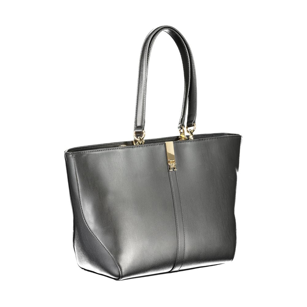 Black Polyethylene Handbag - GlamHub Luxury and Icon Brand Clothing