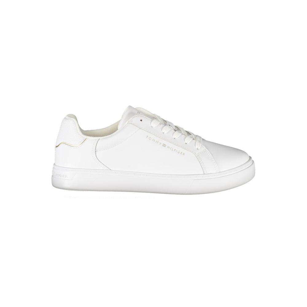 White Leather Women Sneaker - GlamHub Luxury and Icon Brand Clothing