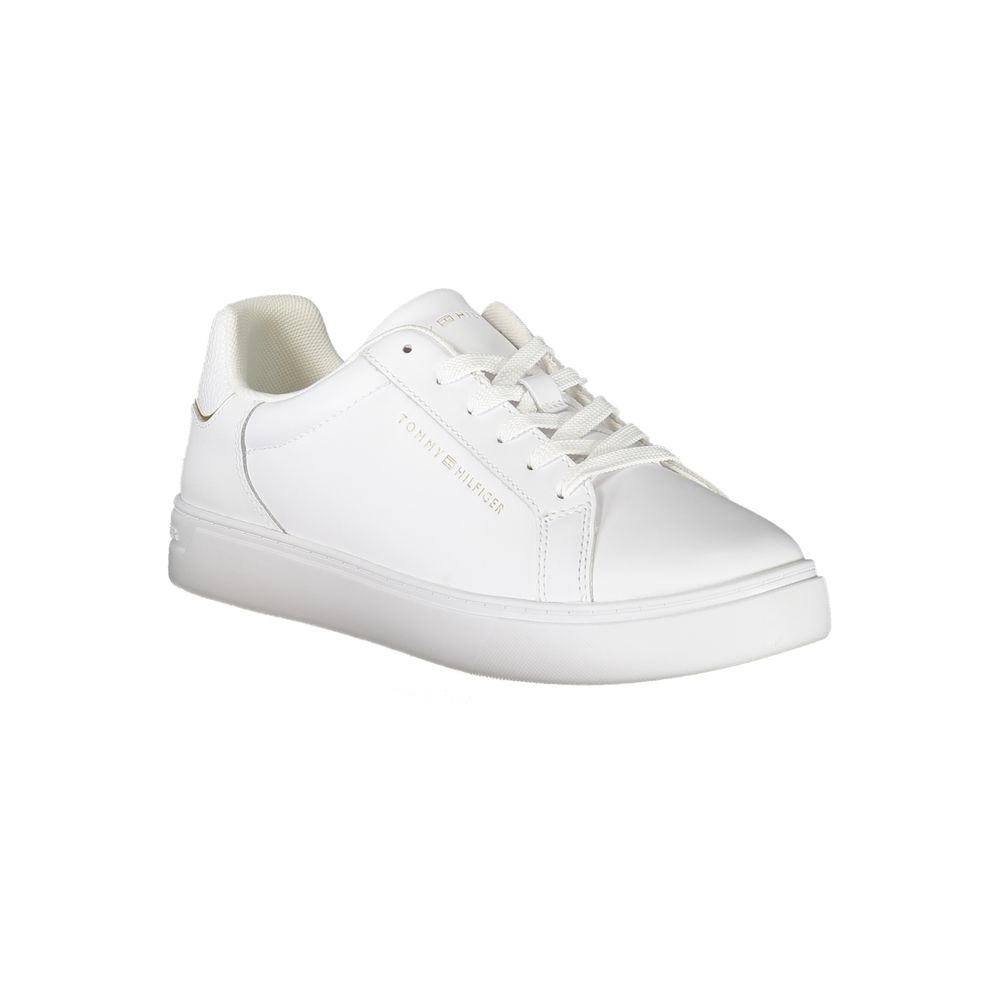 White Leather Women Sneaker - GlamHub Luxury and Icon Brand Clothing