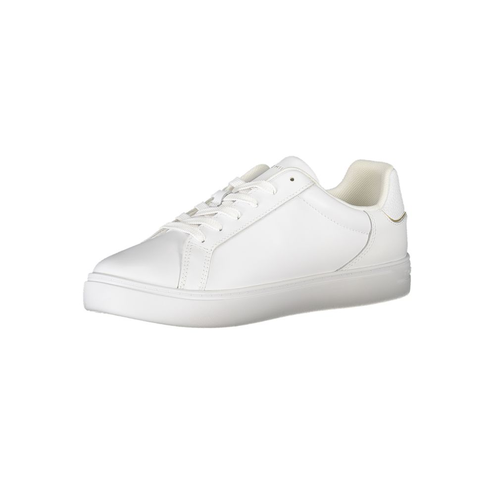 White Leather Women Sneaker - GlamHub Luxury and Icon Brand Clothing