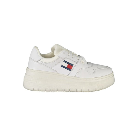 White Leather Women Sneaker - GlamHub Luxury and Icon Brand Clothing