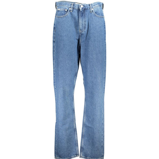 Blue Cotton Jeans & Pant - GlamHub Luxury and Icon Brand Clothing