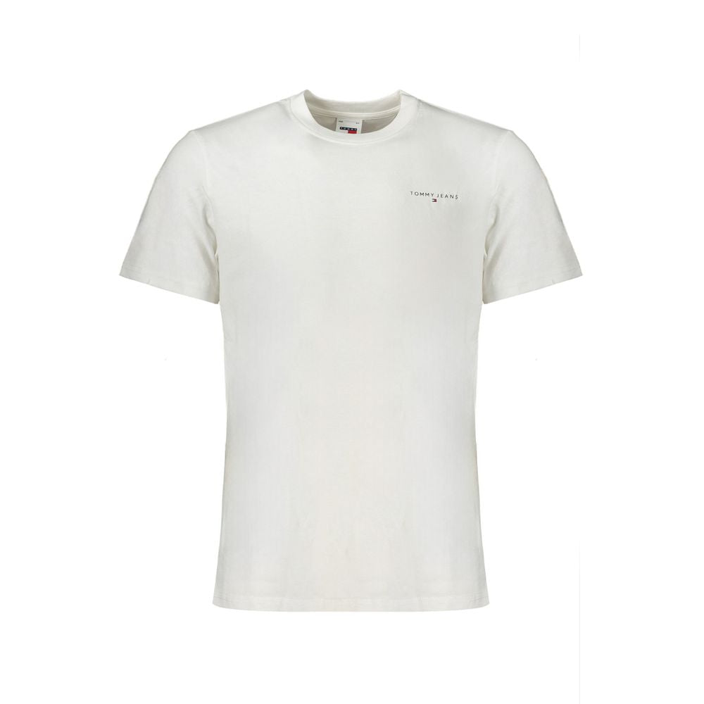 White Cotton Men T-Shirt - GlamHub Luxury and Icon Brand Clothing