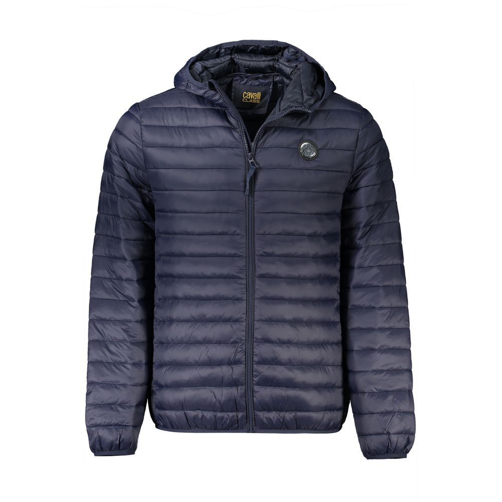 Blue Polyamide Men Jacket - GlamHub Luxury and Icon Brand Clothing