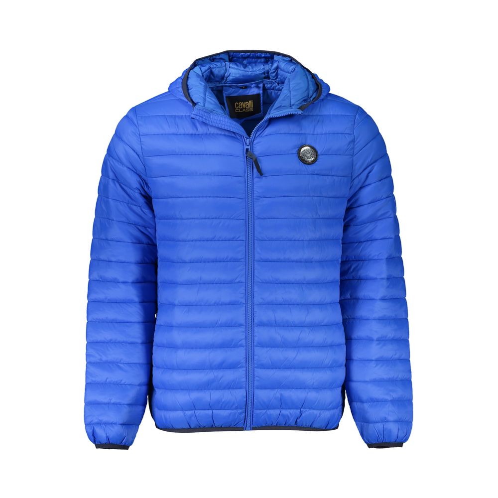 Blue Polyamide Men Jacket - GlamHub Luxury and Icon Brand Clothing