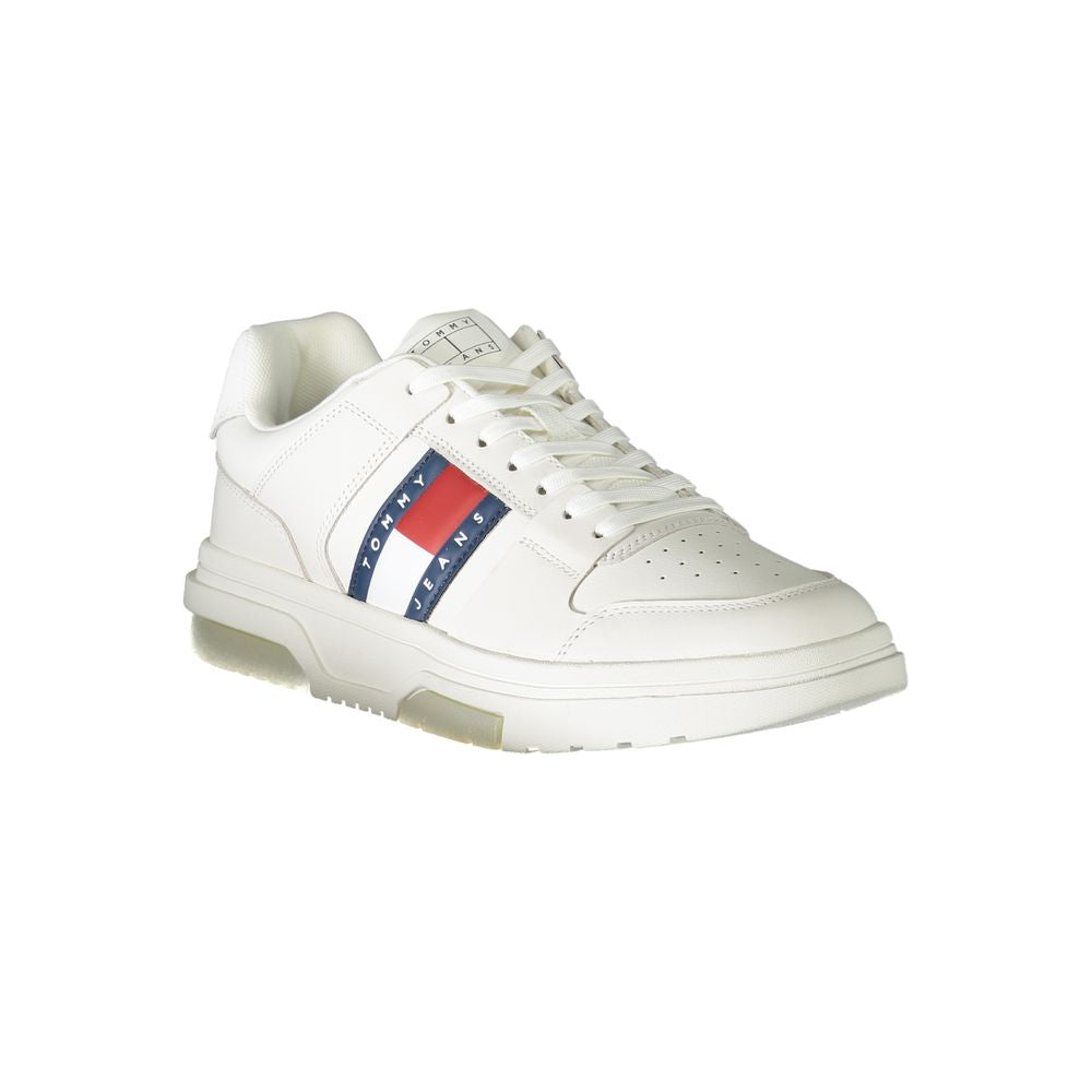 White Leather Men Sneaker - GlamHub Luxury and Icon Brand Clothing