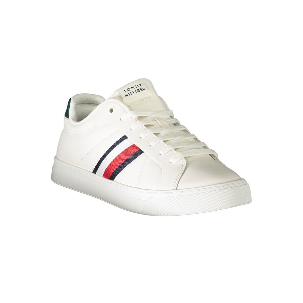 White Leather Men Sneaker - GlamHub Luxury and Icon Brand Clothing