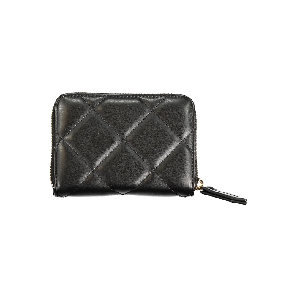 Black Polyethylene Wallet - GlamHub Luxury and Icon Brand Clothing