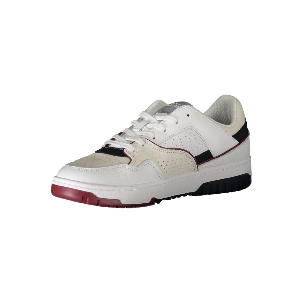 White Polyethylene Men Sneaker - GlamHub Luxury and Icon Brand Clothing