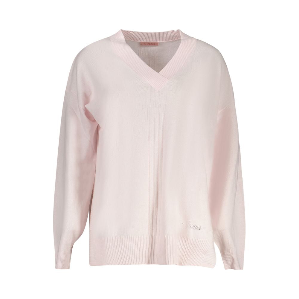 Pink Acrylic Women Sweater - GlamHub Luxury and Icon Brand Clothing