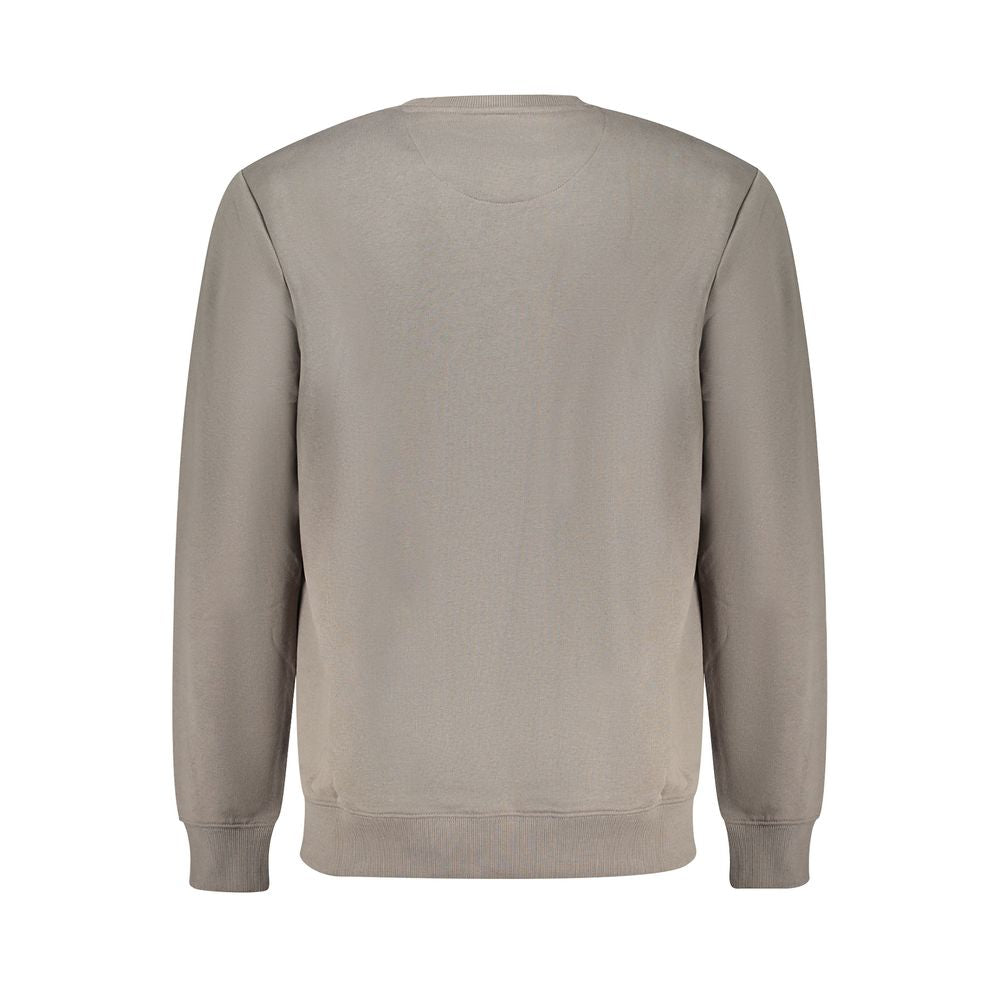 Gray Cotton Men Sweater - GlamHub Luxury and Icon Brand Clothing