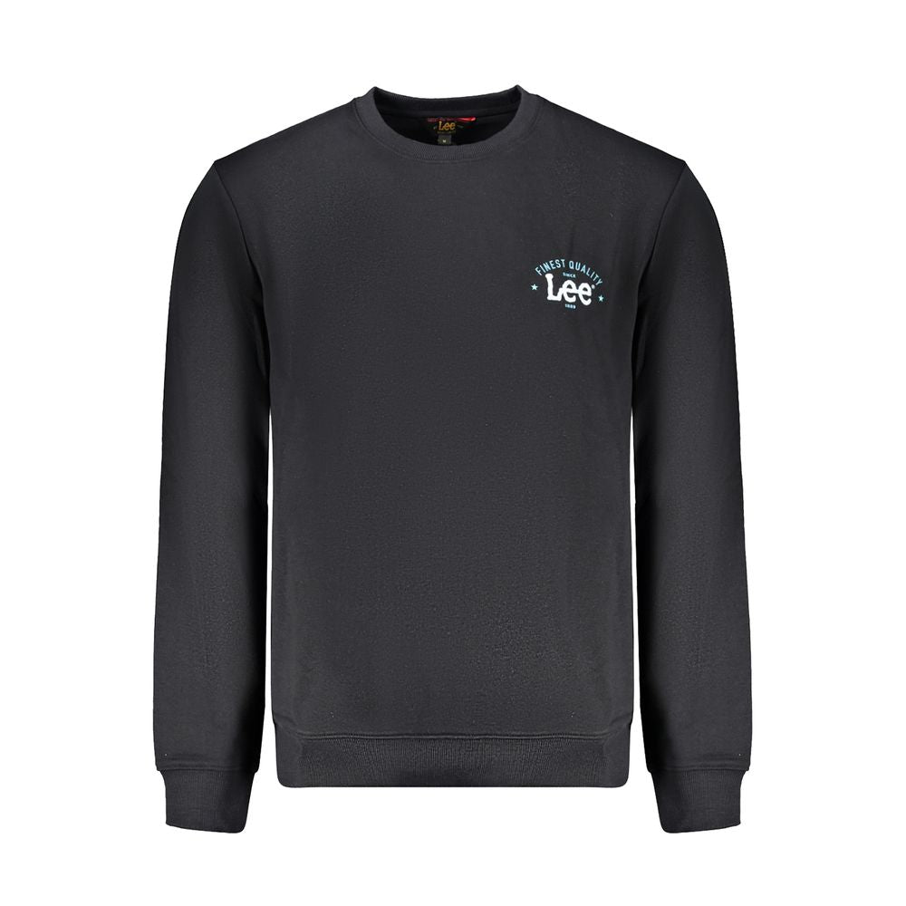 Black Cotton Men Sweater - GlamHub Luxury and Icon Brand Clothing