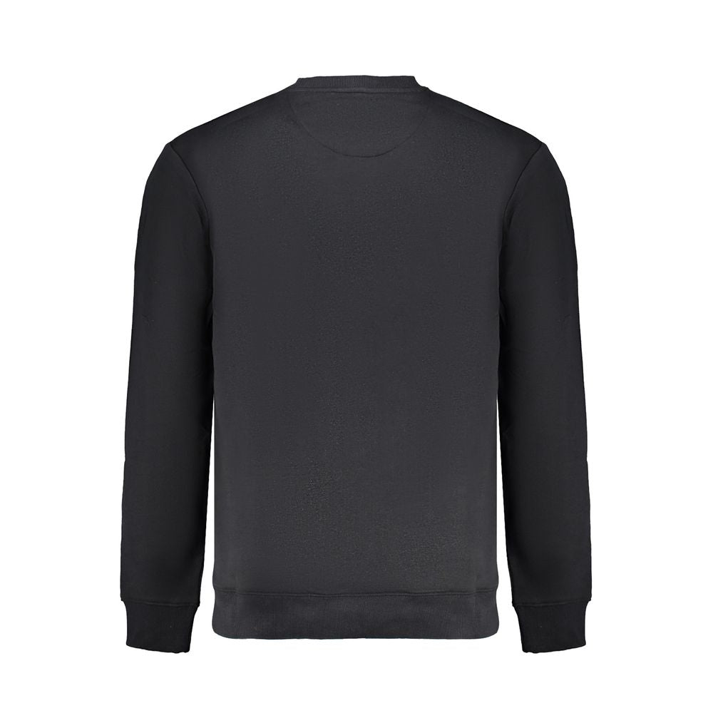 Black Cotton Men Sweater - GlamHub Luxury and Icon Brand Clothing