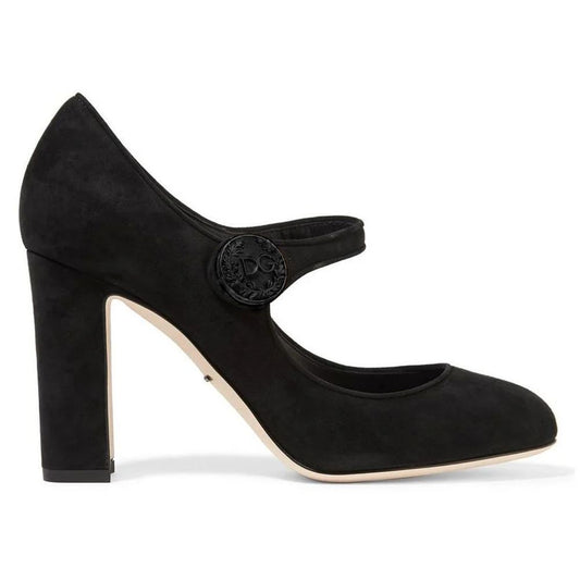 Black Leather Di Capra Pump