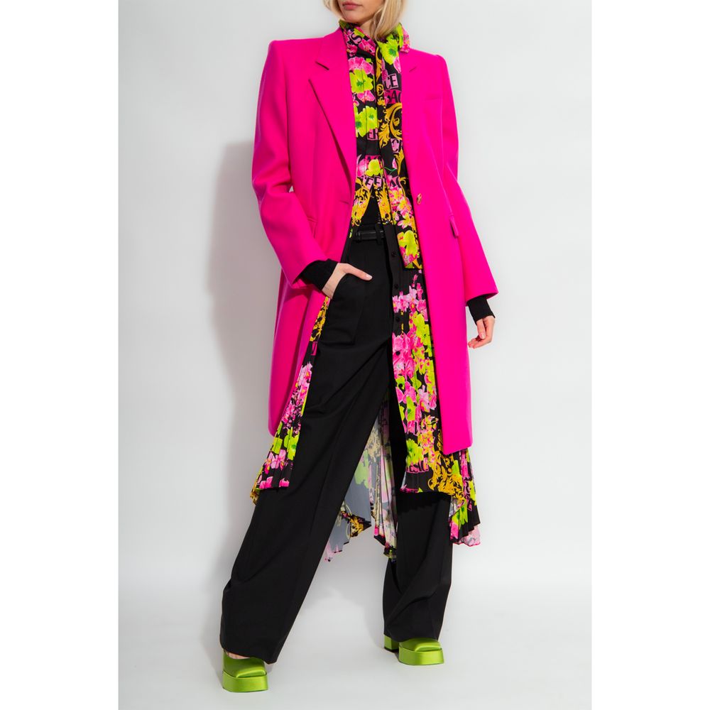 Fuchsia Viscose Jackets & Coat - GlamHub Luxury and Icon Brand Clothing