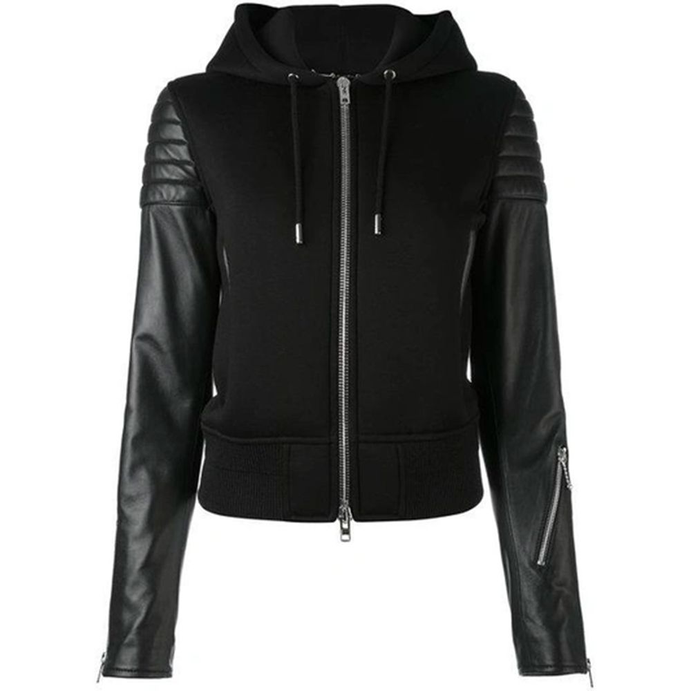 Black Viscose Jackets & Coat - GlamHub Luxury and Icon Brand Clothing