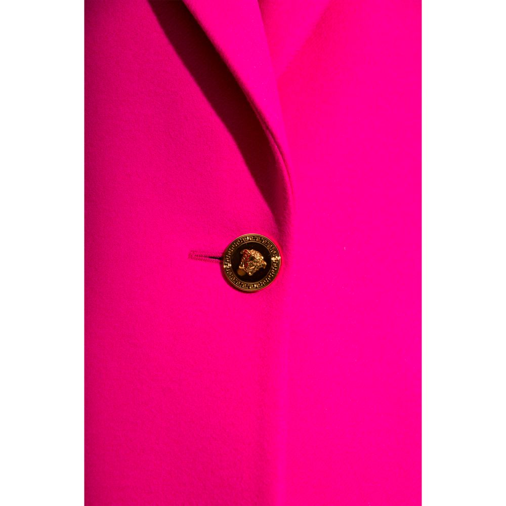 Fuchsia Viscose Jackets & Coat - GlamHub Luxury and Icon Brand Clothing