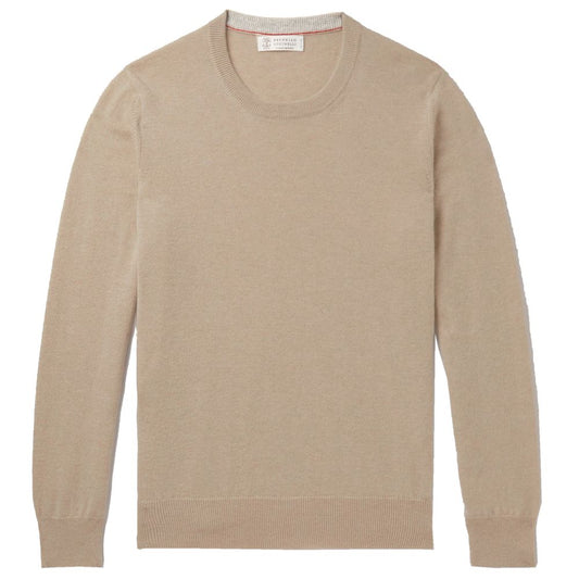 Beige Wool Sweater - GlamHub Luxury and Icon Brand Clothing