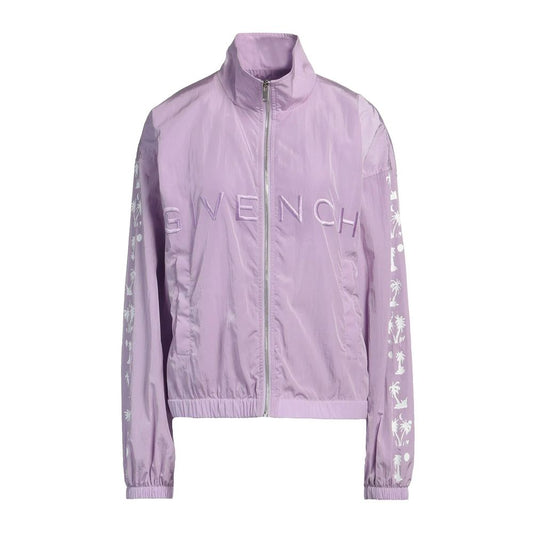 Purple Nylon Jackets & Coat - GlamHub Luxury and Icon Brand Clothing