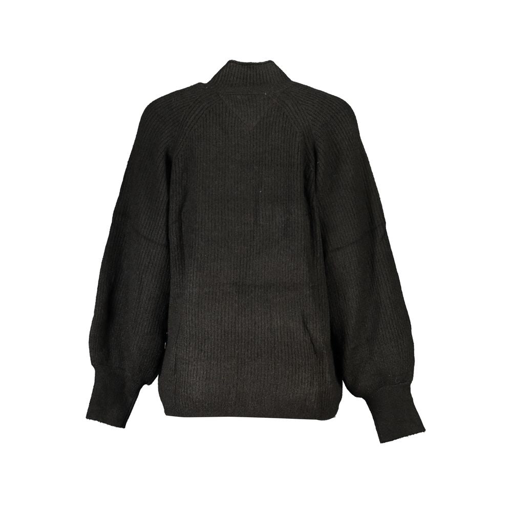 Black Polyester Sweater - GlamHub Luxury and Icon Brand Clothing