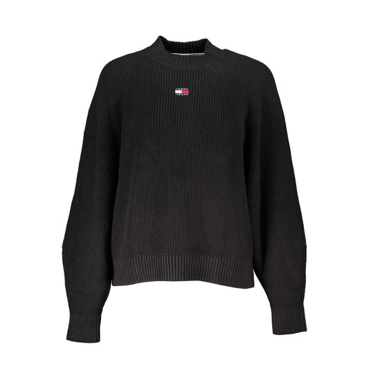 Black Cotton Sweater - GlamHub Luxury and Icon Brand Clothing