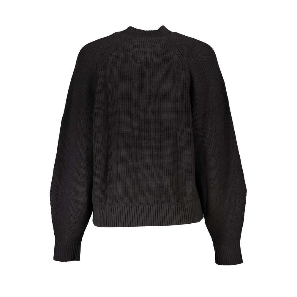 Black Cotton Sweater - GlamHub Luxury and Icon Brand Clothing