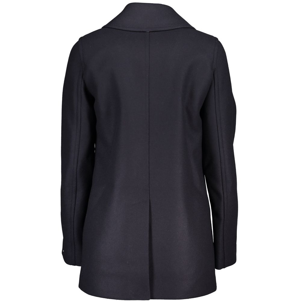 Blue Fabric Jackets & Coat - GlamHub Luxury and Icon Brand Clothing