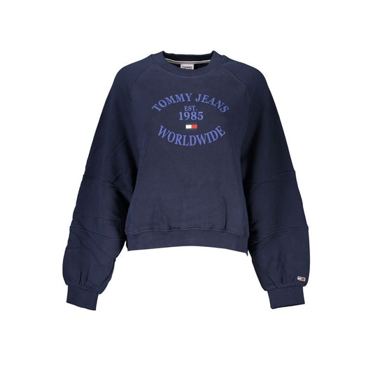 Blue Cotton Sweater - GlamHub Luxury and Icon Brand Clothing