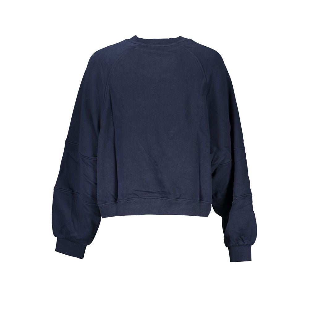 Blue Cotton Sweater - GlamHub Luxury and Icon Brand Clothing