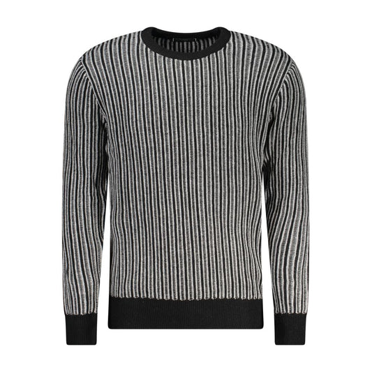 Black Polyester Sweater - GlamHub Luxury and Icon Brand Clothing