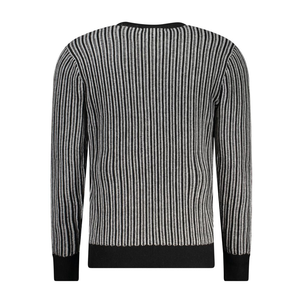 Black Polyester Sweater - GlamHub Luxury and Icon Brand Clothing