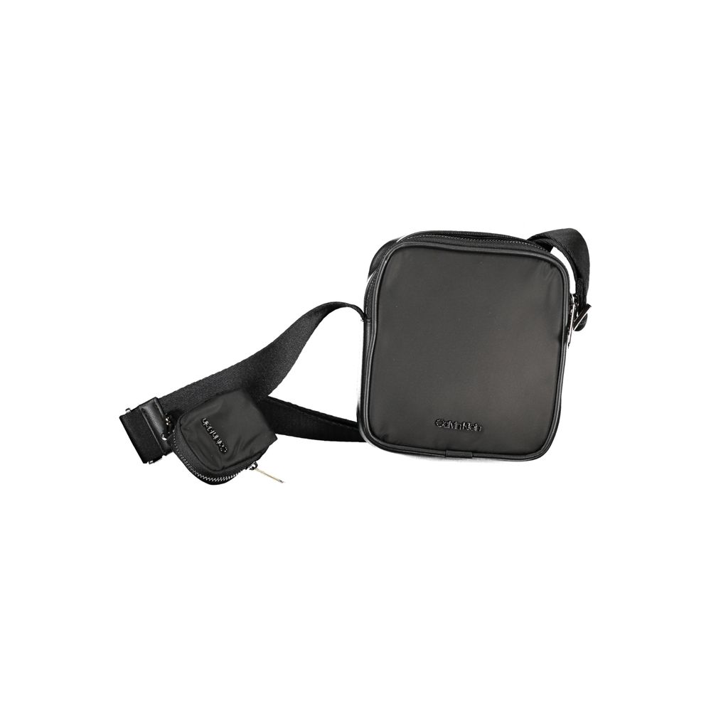 Black Polyester Shoulder Bag - GlamHub Luxury and Icon Brand Clothing