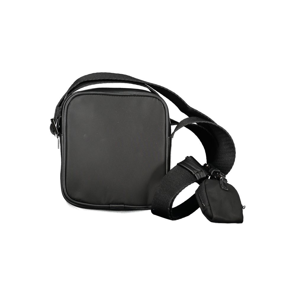 Black Polyester Shoulder Bag - GlamHub Luxury and Icon Brand Clothing