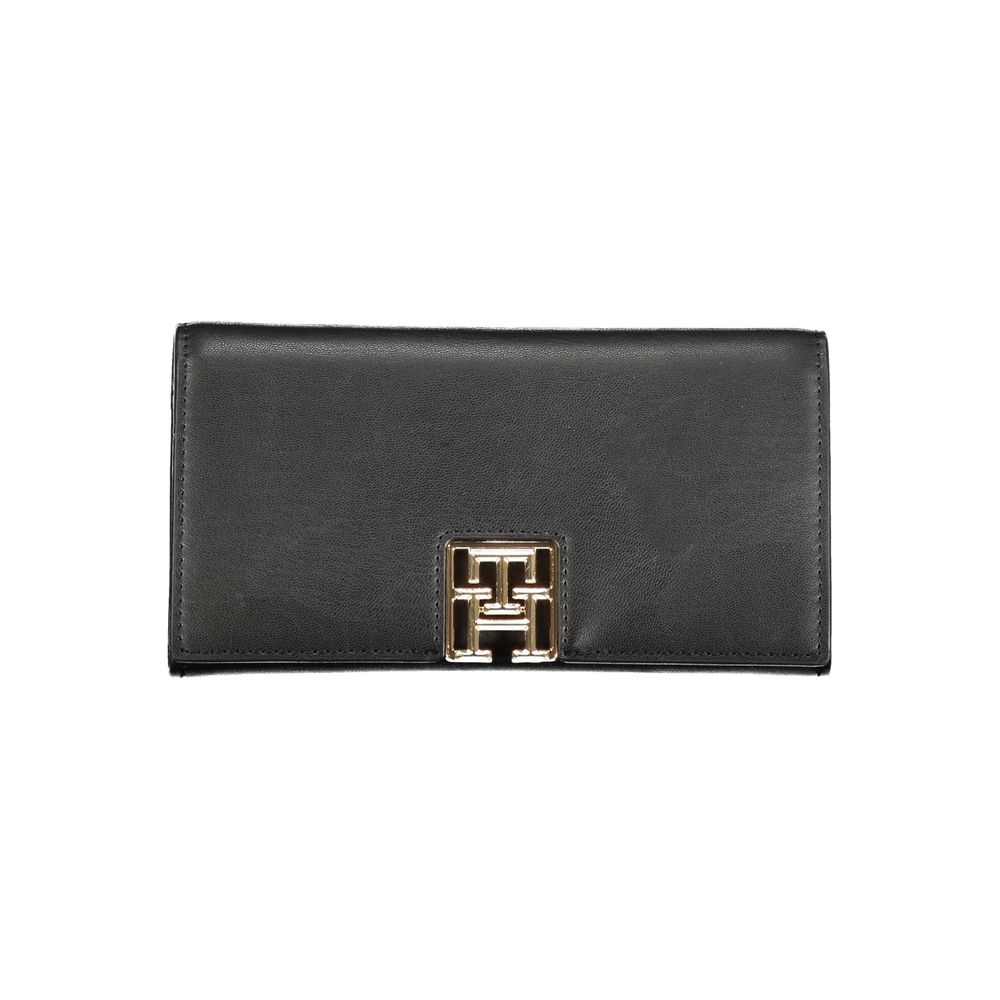 Black Polyethylene Wallet - GlamHub Luxury and Icon Brand Clothing