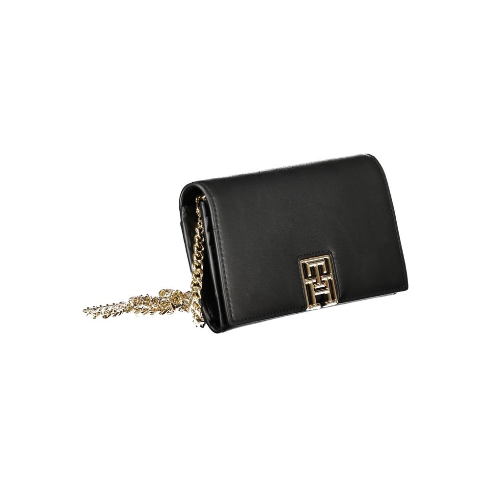 Black Polyethylene Wallet - GlamHub Luxury and Icon Brand Clothing