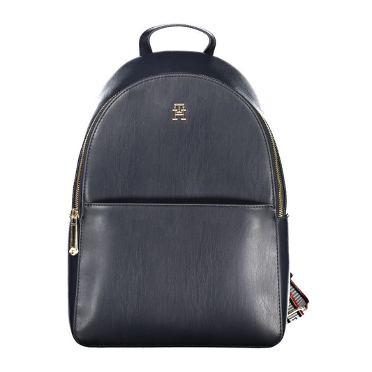 Blue Polyethylene Backpack - GlamHub Luxury and Icon Brand Clothing