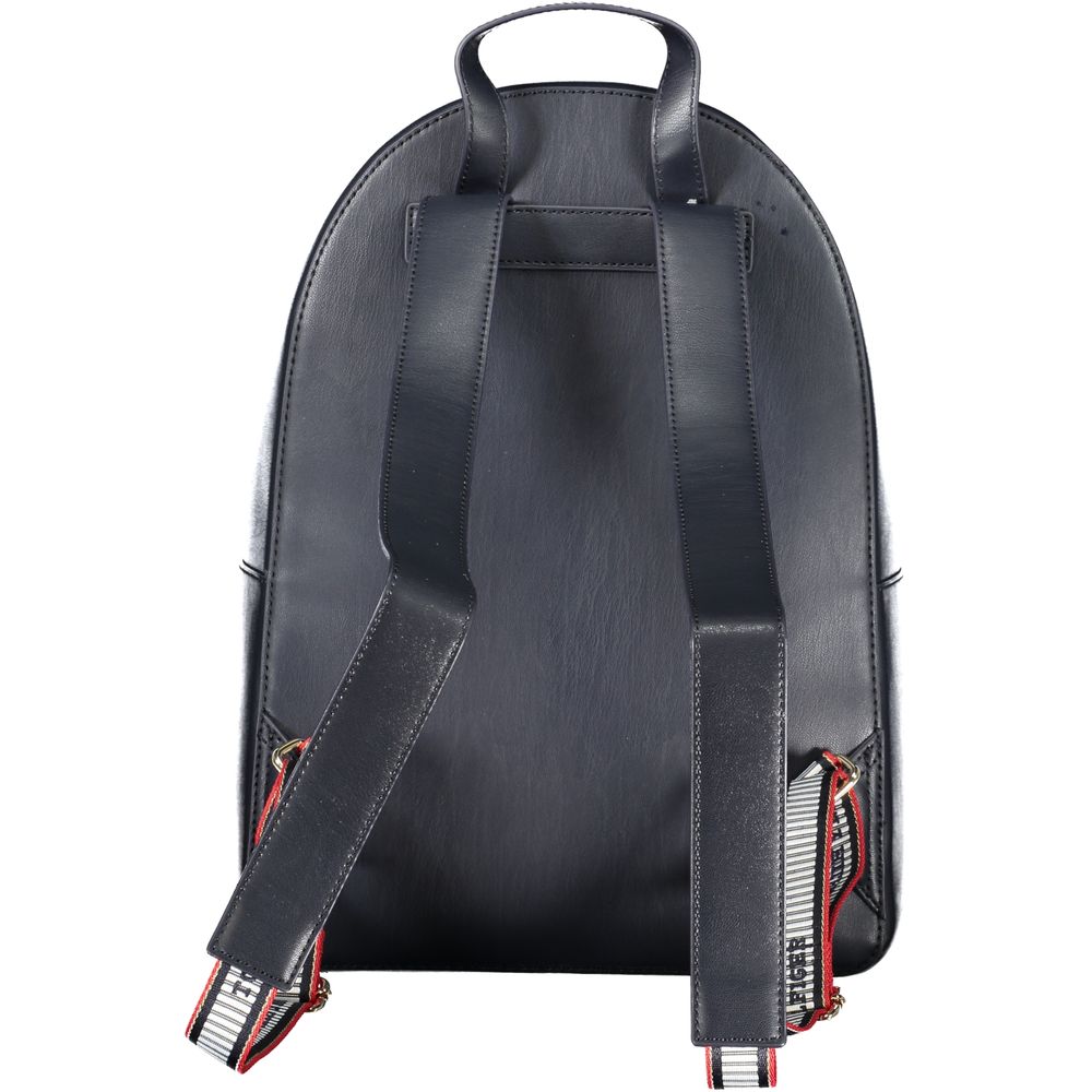 Blue Polyethylene Backpack - GlamHub Luxury and Icon Brand Clothing