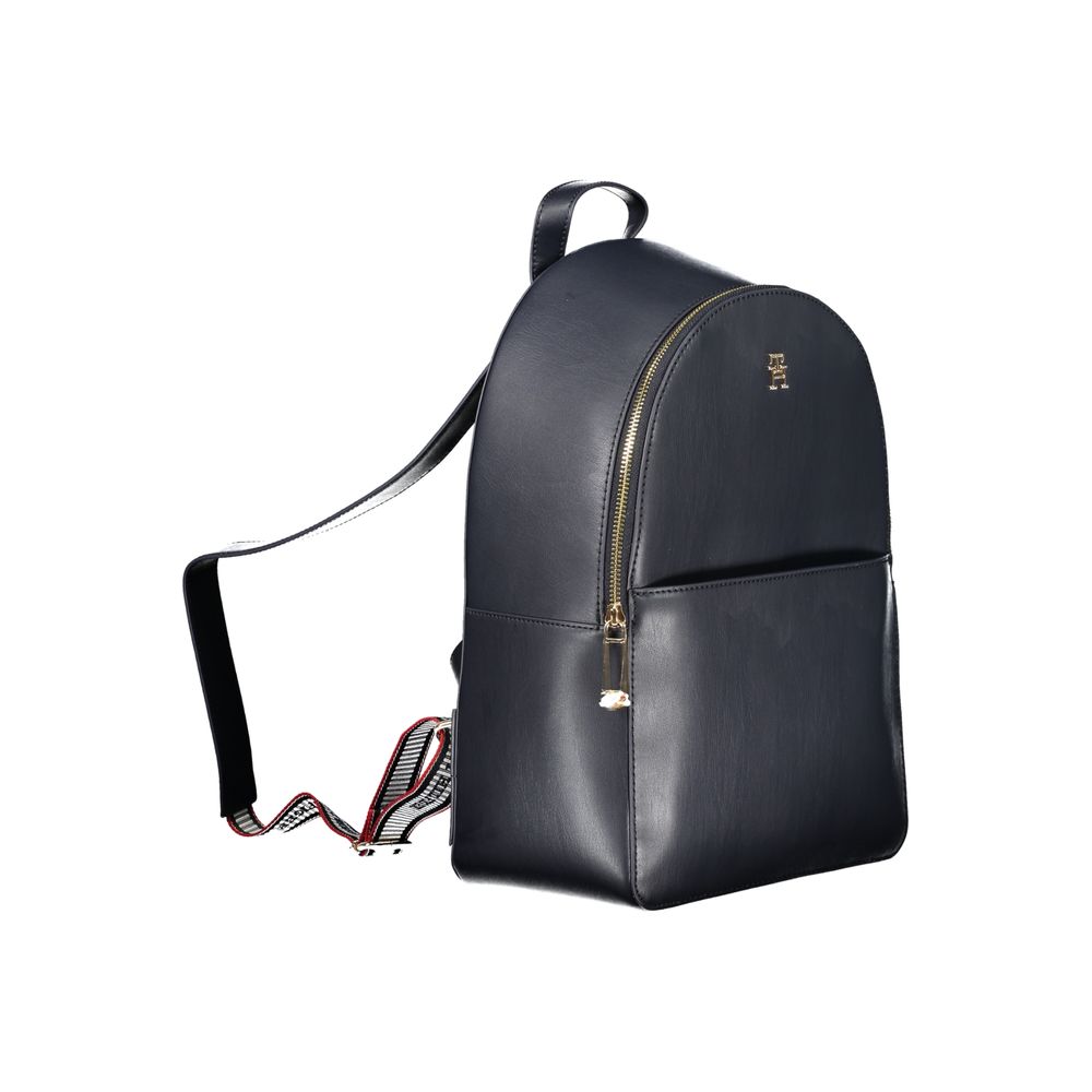 Blue Polyethylene Backpack - GlamHub Luxury and Icon Brand Clothing