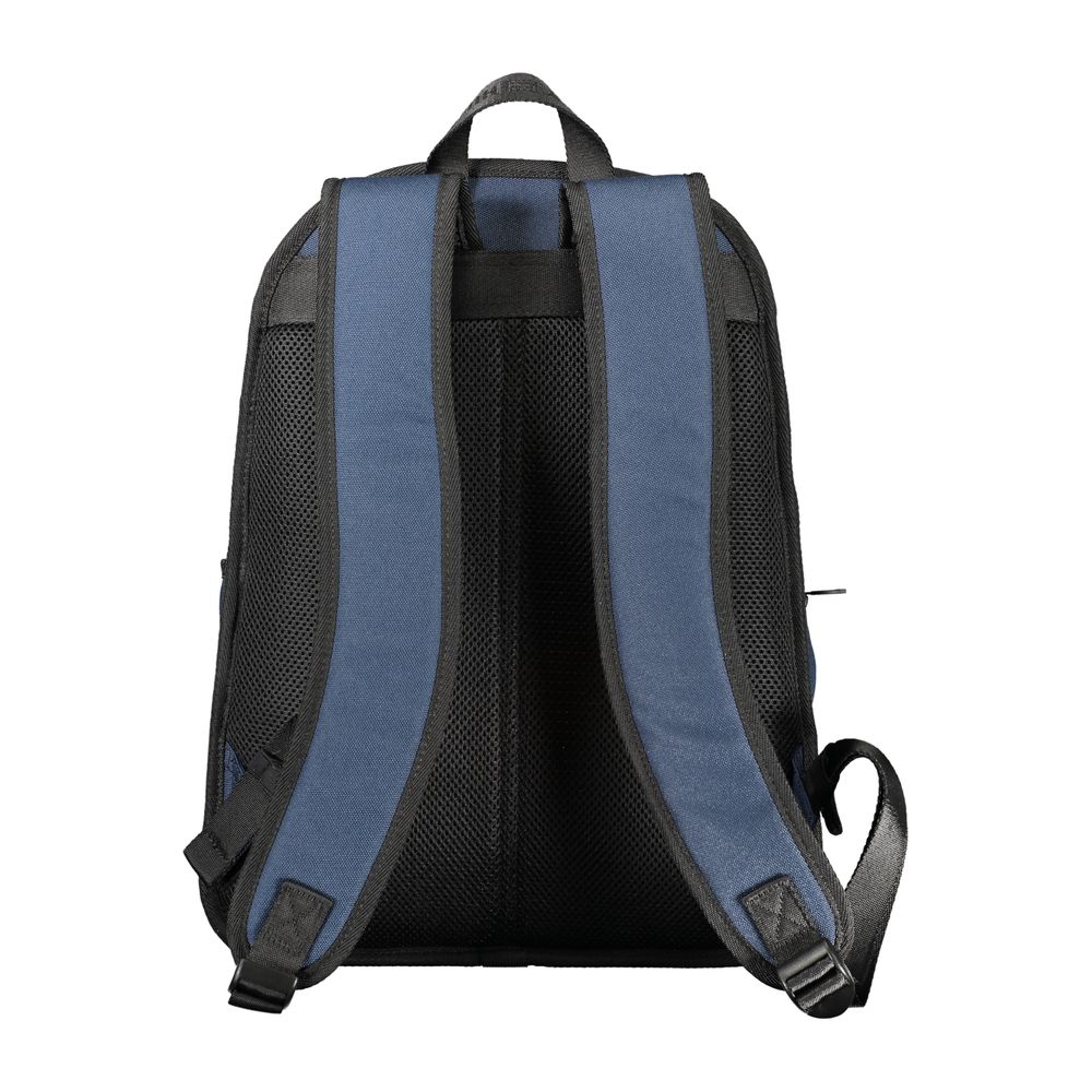 Blue Polyester Backpack - GlamHub Luxury and Icon Brand Clothing