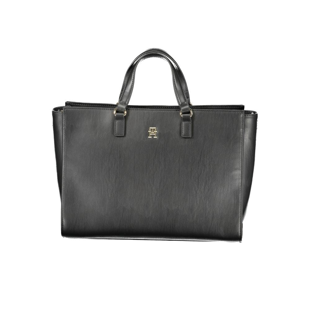 Black Polyethylene Handbag - GlamHub Luxury and Icon Brand Clothing