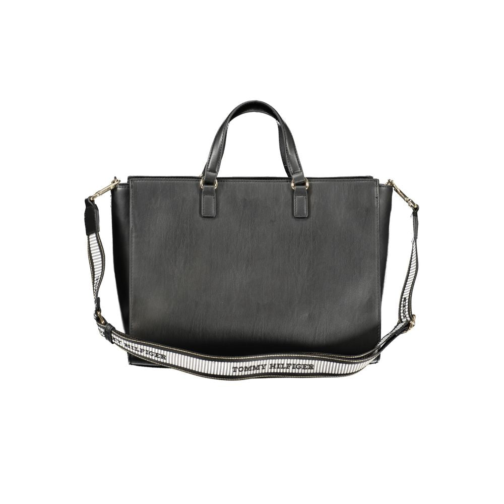 Black Polyethylene Handbag - GlamHub Luxury and Icon Brand Clothing