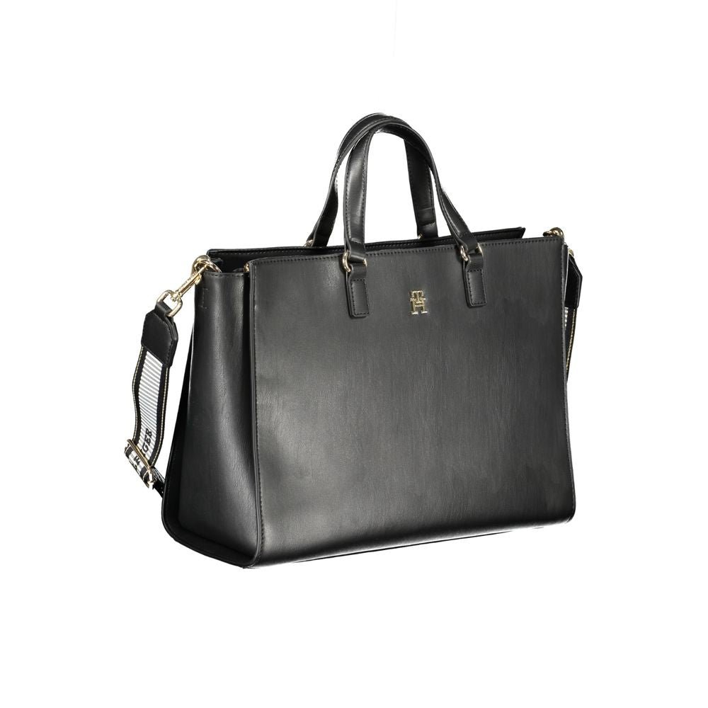 Black Polyethylene Handbag - GlamHub Luxury and Icon Brand Clothing