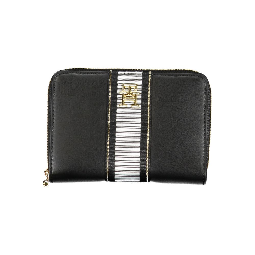 Black Polyethylene Wallet - GlamHub Luxury and Icon Brand Clothing