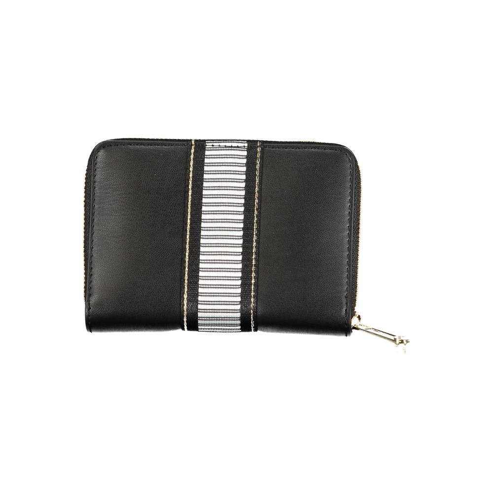 Black Polyethylene Wallet - GlamHub Luxury and Icon Brand Clothing