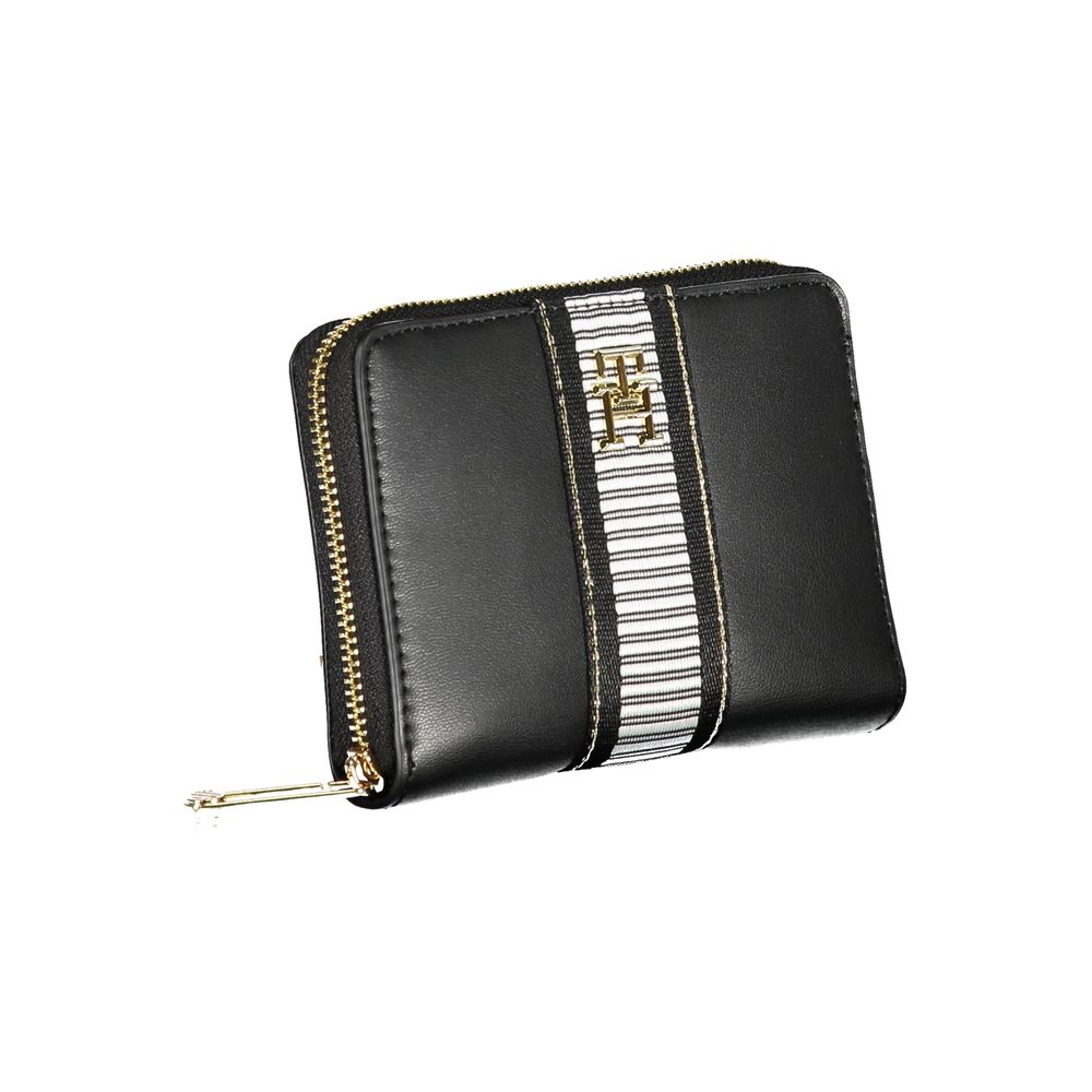 Black Polyethylene Wallet - GlamHub Luxury and Icon Brand Clothing