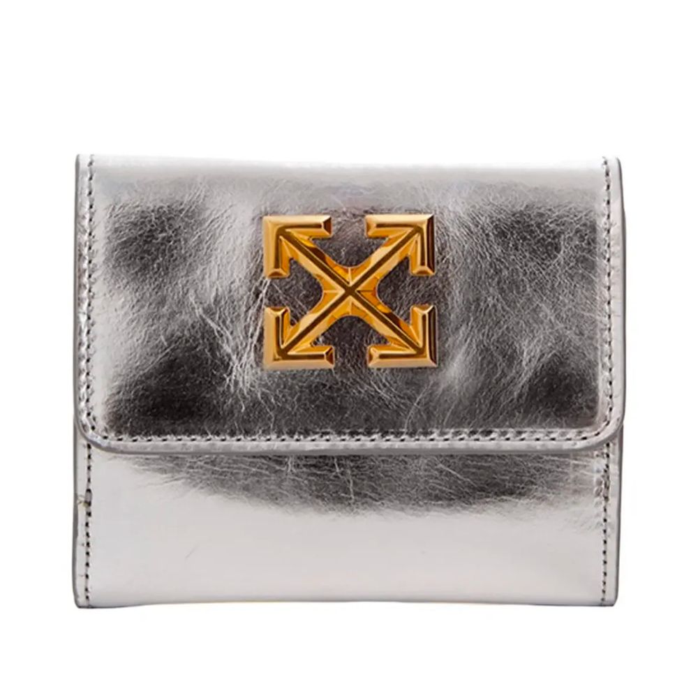 Silver Leather Wallet - GLAMHUB BOUTIQUE 