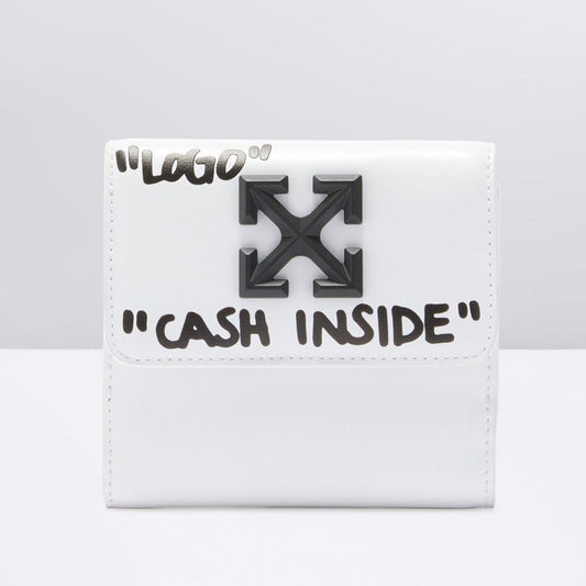 White Leather Wallet - GLAMHUB BOUTIQUE 