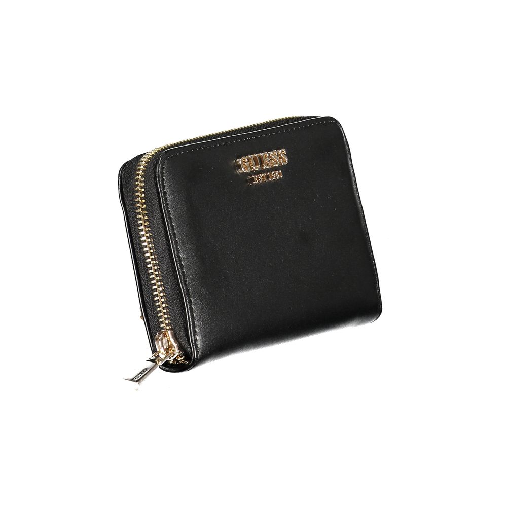 Black Polyethylene Wallet - GlamHub Luxury and Icon Brand Clothing